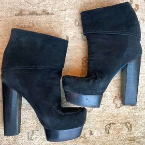 Costume National boots, black suede 6.5
